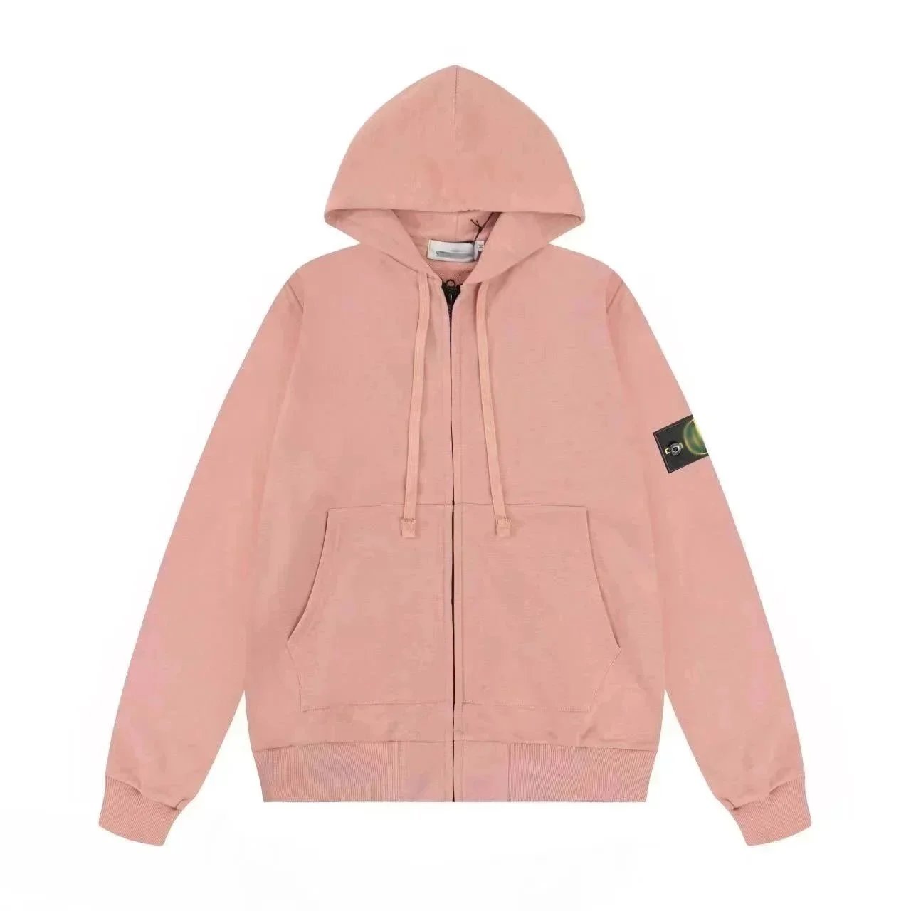 Pink cardigan hooded